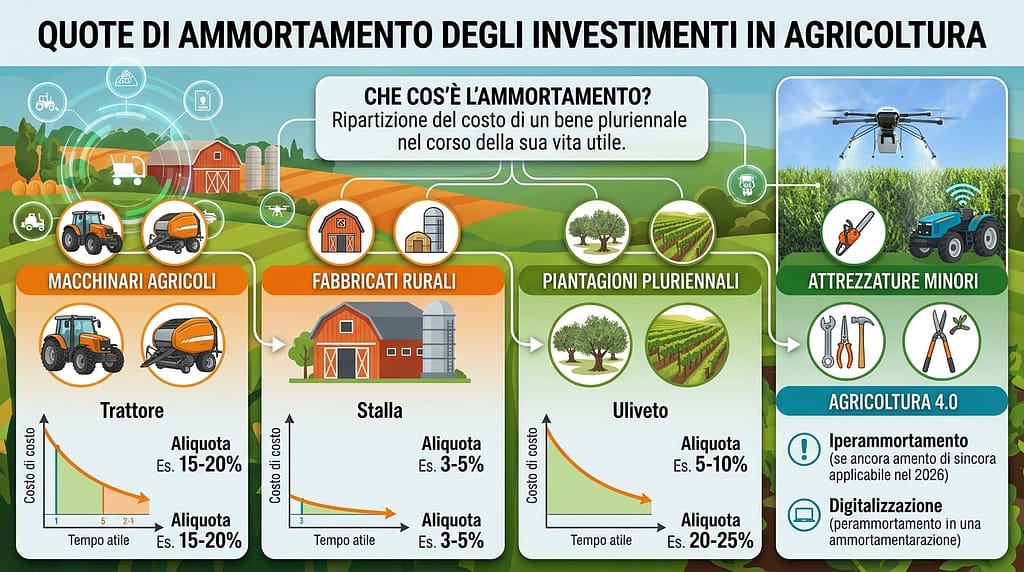 Quote di ammortamento degli investimenti in agricoltura