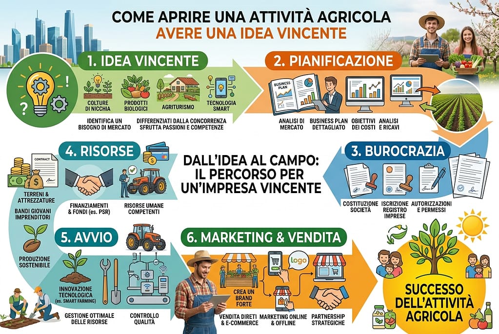 Come aprire una attività agricola. Importante è avere una idea vincente
