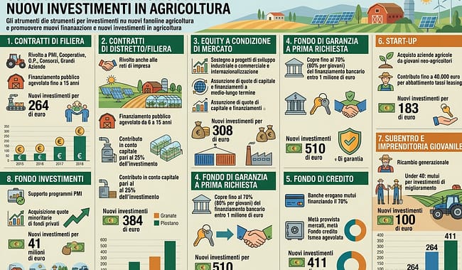 Come finanziare e promuovere nuovi investimenti in agricoltura: